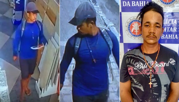 Câmeras flagram furto de celulares em loja de Paulo Afonso e PM prende suspeito após analisar imagens; assista