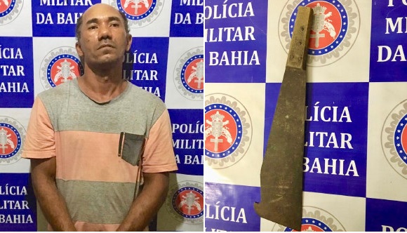 Homem é preso acusado de atingir idoso com golpe de facão em Paulo Afonso