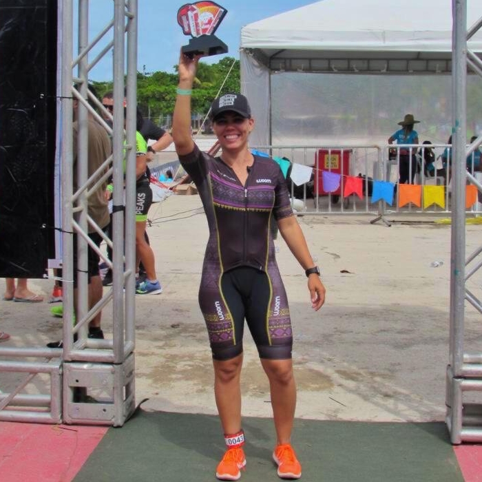 Pauloafonsina Fabrícia Daniela vence mais uma prova de Triatlon (Oxê Circuito), em Maceió-AL