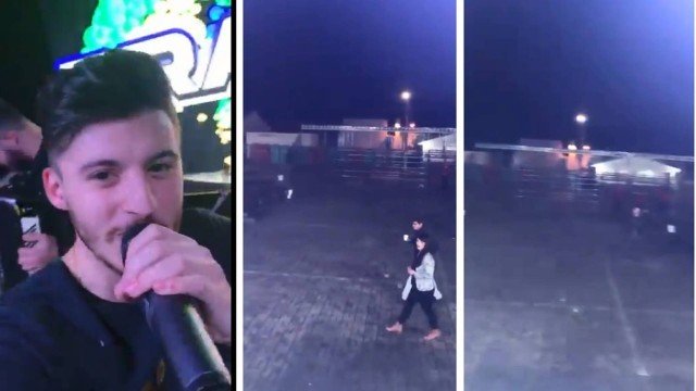 Cantor tem apenas os pais em plateia de show e sensibiliza a web