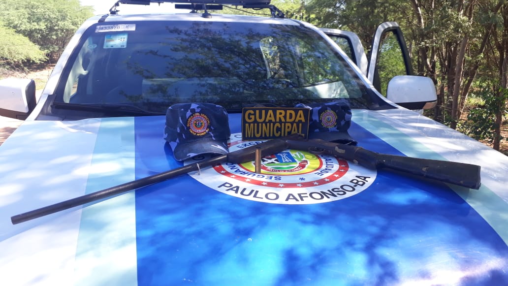 Guarda Civil Municipal apreende arma de fogo na zona rural de Paulo Afonso