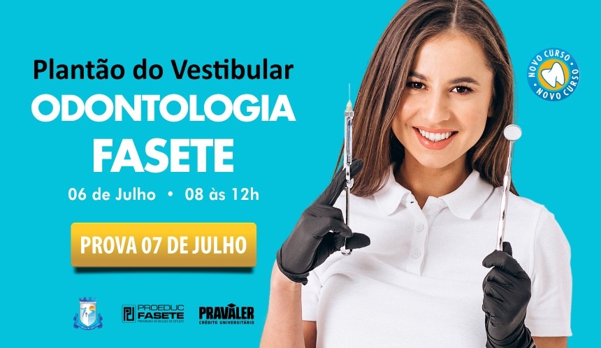 Plantão de inscrições até sábado (06/07) para vestibular de Odontologia