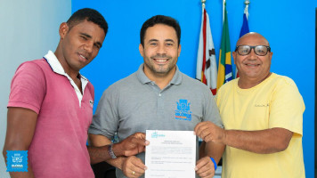 Prefeito de Glória (BA) assina ordem de serviço para pavimentação da Agrovila 05 Jusante