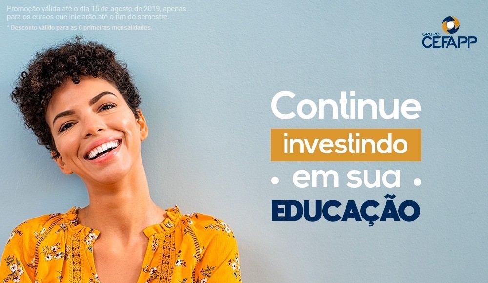 Promoção Dia do Estudante no Grupo CEFAPP Paulo Afonso. Desconto em qualquer pós-graduação!