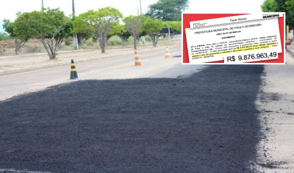Aditivo de quase R$ 10 milhões para empresa de asfalto ganha as redes sociais de Paulo Afonso