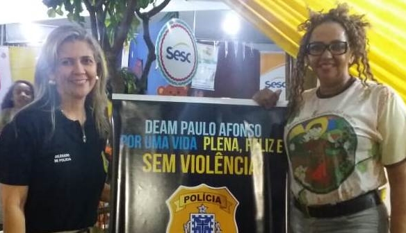 Equipe da Deam de Paulo Afonso participa de projeto do Novenário de São Francisco