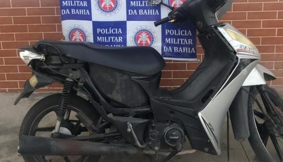 PM recupera moto furtada no BTN e acusado de 17 anos é conduzido para delegacia