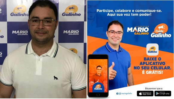 Consolidado nas redes sociais, vereador lança o aplicativo “Cuida Galinho” e dá mais voz ao povo