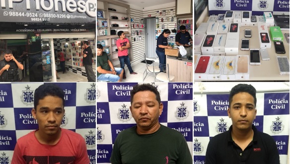 Paulo Afonso: Lojas iPhone’s PA vendiam aparelhos celulares roubados; proprietários são presos