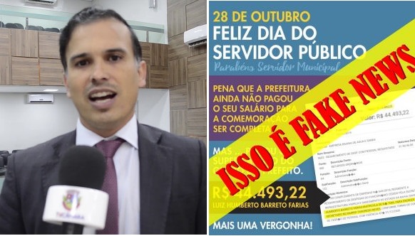 “É uma inverdade”, diz prefeitura sobre matéria em que Marconi Daniel critica salário do administrador do BTN