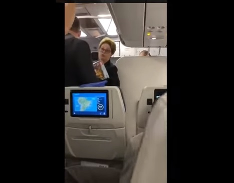 Hostilizada em voo, Dilma ironiza: ‘Ótimo é o Bolsonaro’