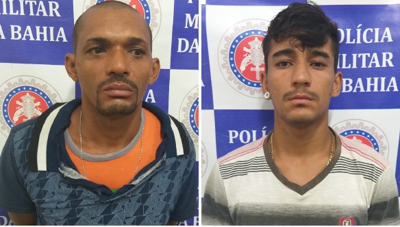 Policiais do 20° BPM prendem dois acusados de assaltos a estabelecimentos comerciais em Paulo Afonso