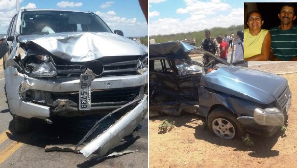 Colisão entre Uno e Amarok mata pai e mãe de vereador no distrito do Ibó em Abaré, BA (veja fotos)