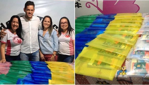 Arquiteto e advogada se sensibilizam e doam 50 kits escolares para Ong ‘Unidos Somos Mais’
