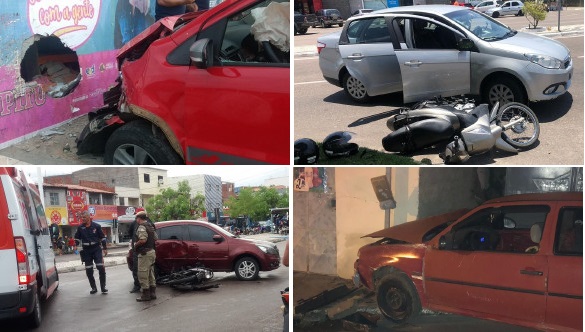Veja ocorrências e imagens dos acidentes de trânsito registrados durante a semana em Paulo Afonso