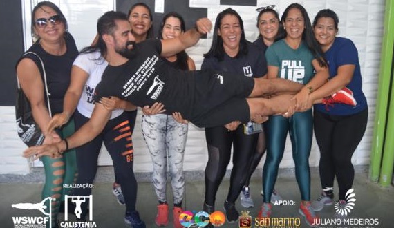Calistenia Paulo Afonso (BA) recebe visita do esportista Tróia Lima