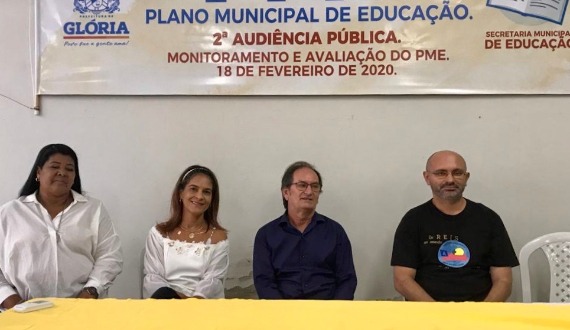Prefeitura de Glória (BA) realiza a 2ª Audiência Pública do Plano Municipal de Educação (PME)