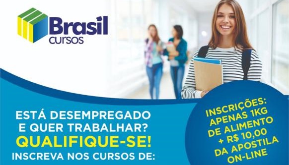 Brasil Cursos oferece cursos profissionalizantes em Paulo Afonso-BA; inscrições até sexta (13)