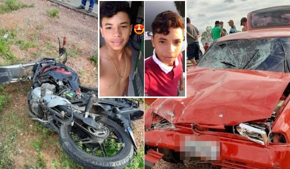 Nas redes sociais, amigos lamentam morte de garoto após acidente envolvendo carro e moto