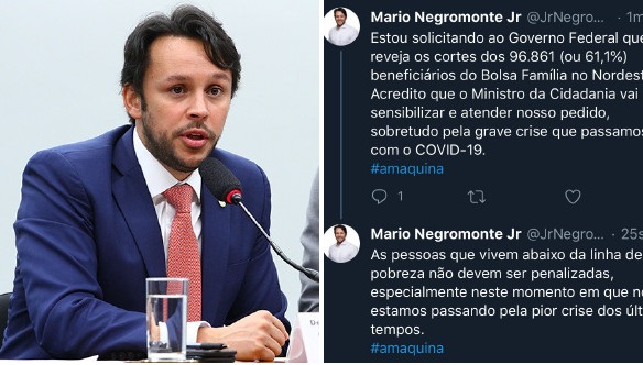 Mário Júnior solicita suspensão do corte de 96 mil benefícios do Bolsa Família no Nordeste
