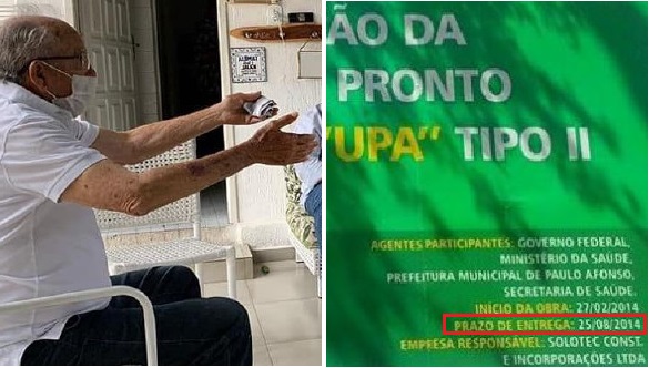 Após 6 anos de atraso, governo Luiz de Deus tem pressa para entregar a UPA por causa do coronavírus