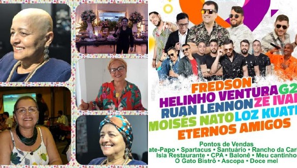 #TodosPorSônia: Evento beneficente em prol de Maria Sônia reunirá 8 atrações no CPA dia 15