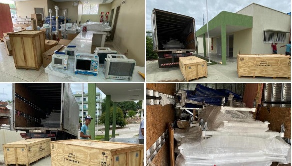 Paulo Afonso: Equipamentos para o tratamento de possíveis pacientes com Covid-19 chegam às instalações da UPA 