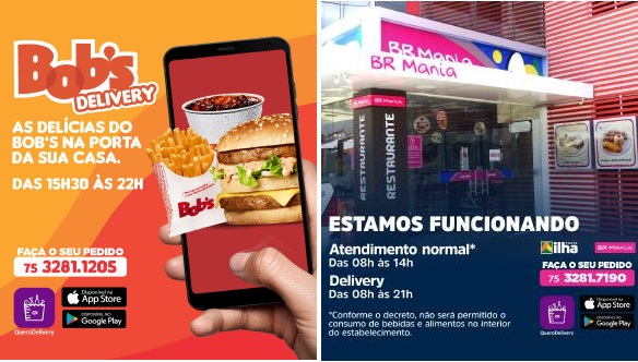 Paulo Afonso: As delícias do Bob’s e da BR Mania (atendimento normal e delivery) na porta da sua casa!