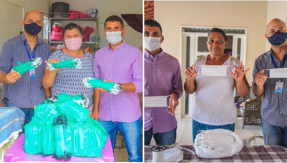 Em parceria com costureiras do município, prefeitura de Glória (BA) inicia distribuição de 5 mil máscaras