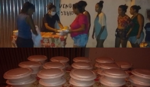 Projeto ‘Seja Solidário’ de Regina Barbosa entrega 120 marmitas de sopa e 120 pães no BTN