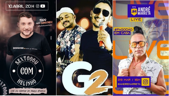 Cantores de Paulo Afonso realizam lives com cunho social