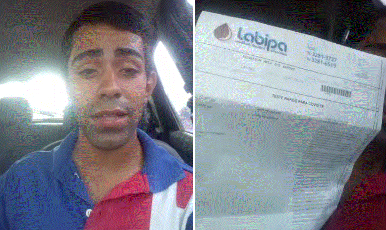 Desabafo: com medo de contaminar esposa grávida, homem paga R$ 250 por teste que a prefeitura não fez