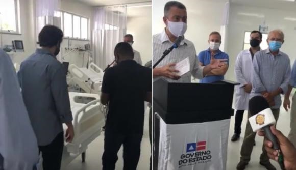 Com Mário Júnior, Anilton e Luiz de Deus, Rui Costa inaugura 10 leitos de UTI no Hospital Municipal de Paulo Afonso