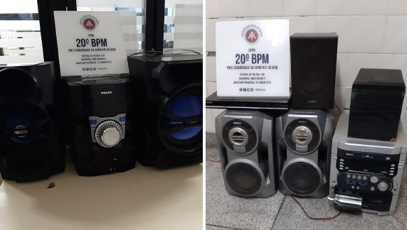 Perturbação do sossego: mais dois aparelhos de som são apreendidos em bairros de Paulo Afonso