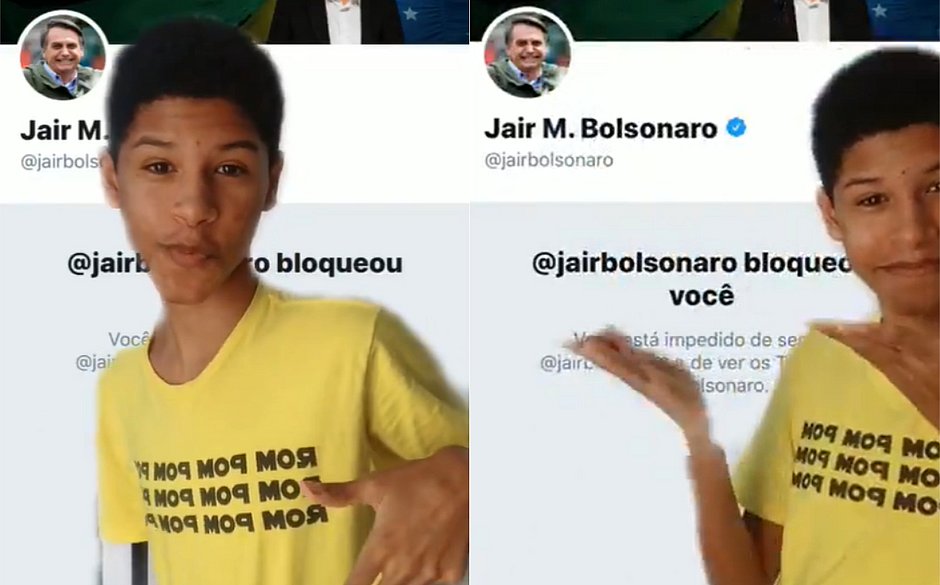 Influencer baiano de 15 anos irrita Bolsonaro e é bloqueado no Twitter