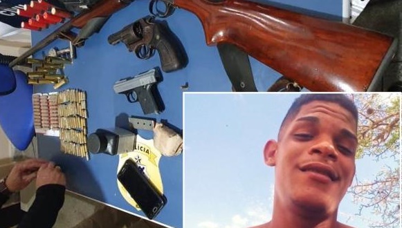 Paulo Afonso: armas e munições são apreendidas em residência de autor de homicídio; diz PC-BA