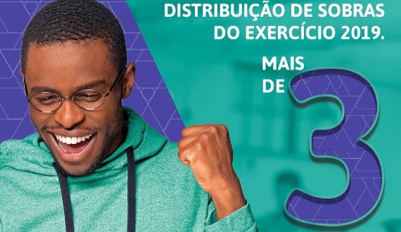 Sicoob: distribuição de mais de R$ 3 milhões de sobras de 2019 para os associados