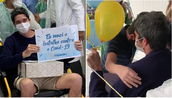 Dr. Carlos deixa hospital sob aplausos, abraços da esposa e filhos e em áudio agradece ao povo de Paulo Afonso