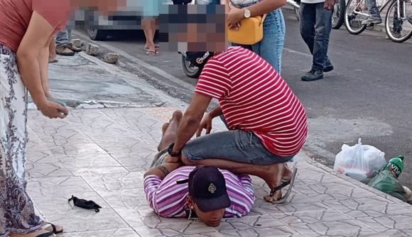 Ladrão rouba celular de mulher e acaba detido por PM à paisana no centro de Paulo Afonso; veja fotos