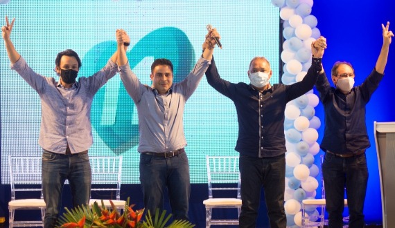 Em convenção, David Cavalcanti e Zé Nilson recebem apoio de Carlinhos do Brejo e do PSD em Glória-BA