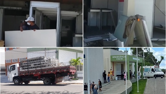 Empresa diz que foi lesada pela prefeitura de Paulo Afonso, chama nota de ‘fake news’ e lamenta desmontagem de estrutura da UPA Covid