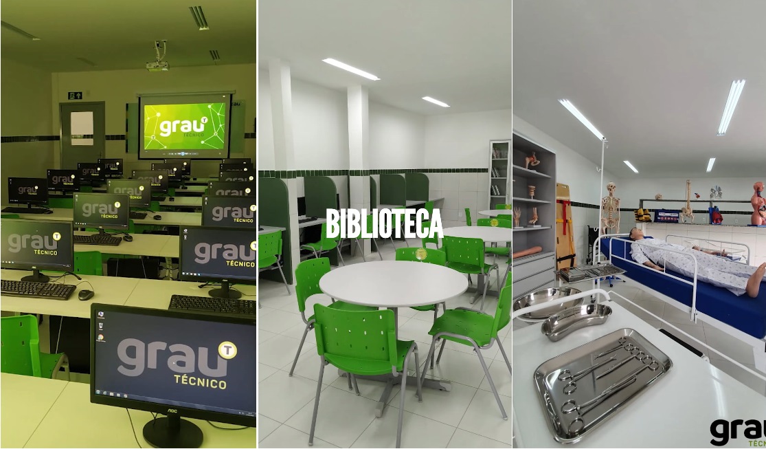 Vídeo mostra as modernas instalações do Grau Técnico Paulo Afonso; qualidade impressiona! (MATRÍCULAS, 3/11)