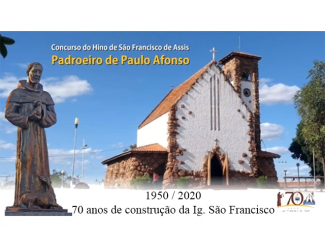 Pauloafonsino Bené Lins é o vencedor da letra do hino comemorativo dos 70 anos da igreja de São Francisco de Assis