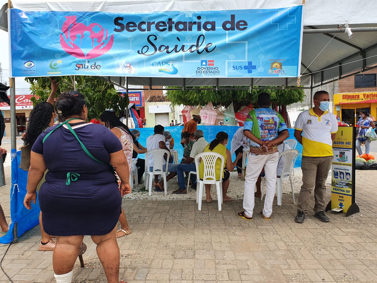 Prefeitura de Canudos, BA, realiza testagem em massa para Covid-19