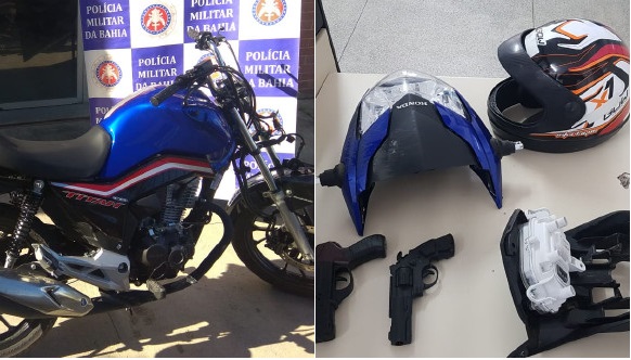 PM apreende dois menores acusados de roubar moto usando simulacros em Paulo Afonso
