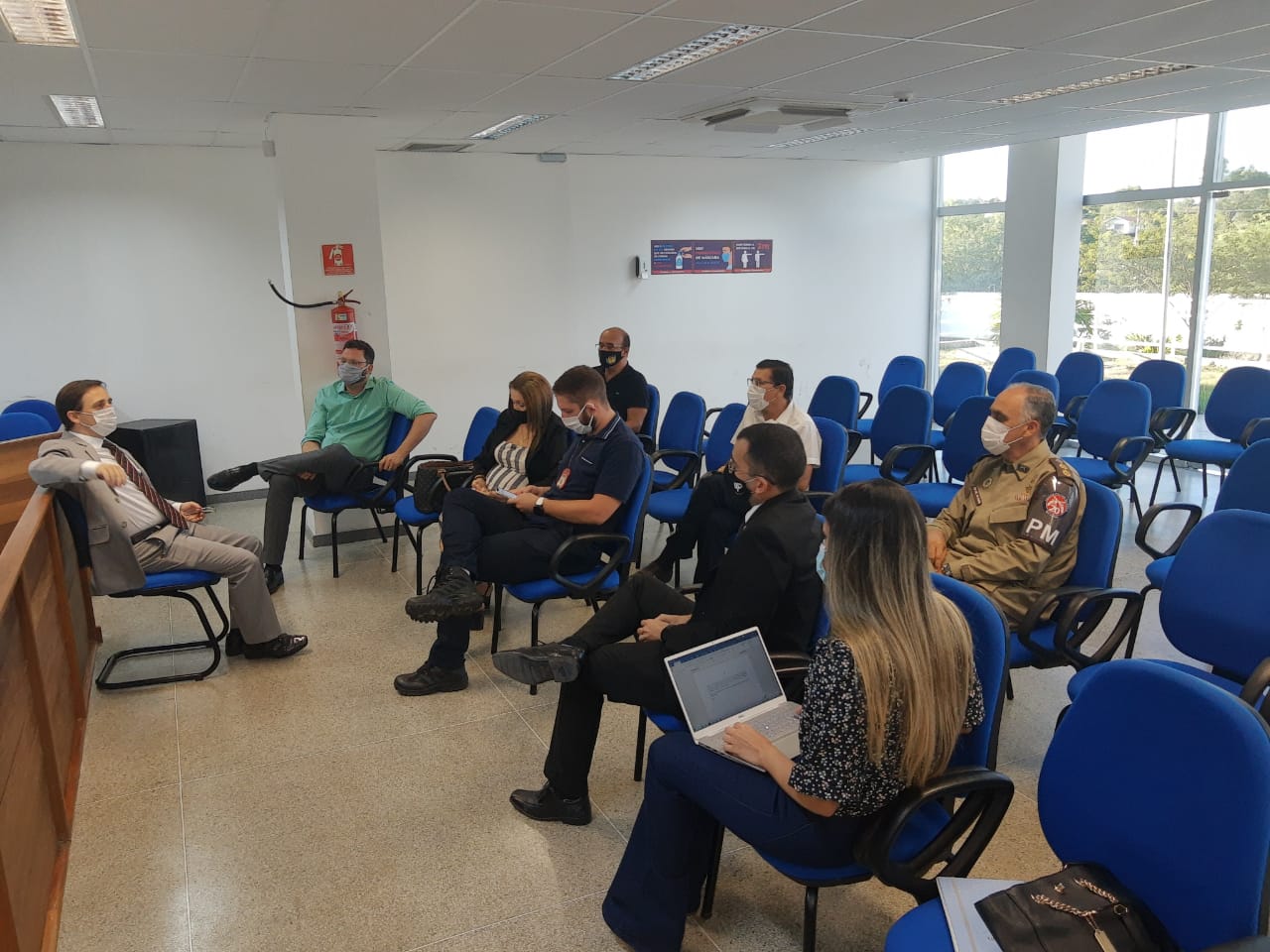 Reunião discute ações policiais de combate a aglomerações e poluição sonora no Parque Balneário
