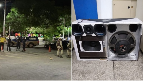 Lagos: forças de segurança apreendem som instalado em veículo automotivo na Operação Balneário