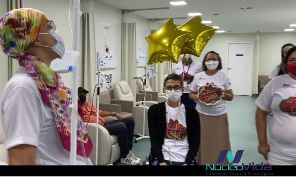 Equipe Núcleo Vida e pacientes que venceram o câncer gravam vídeo emocionante! “Nosso pedido de Natal: a sua CURA”