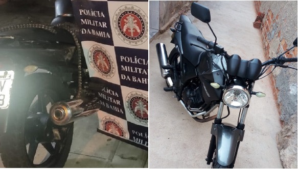 Moto tomada de assalto na Rua Olavo Bilac no BTN é recuperada pela PM, mas ladrões escapam