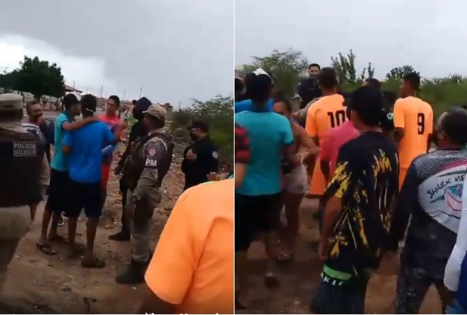 Polícia Militar e Guarda Municipal encerram jogo de futebol em Paulo Afonso
